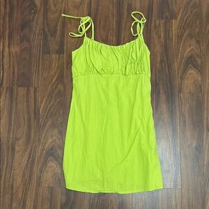 Urban Renewal Mini Lime Green Dress
